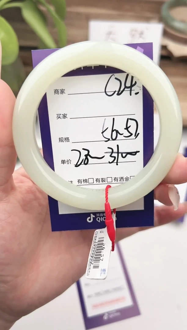 未镶嵌手镯和田玉微色差C24