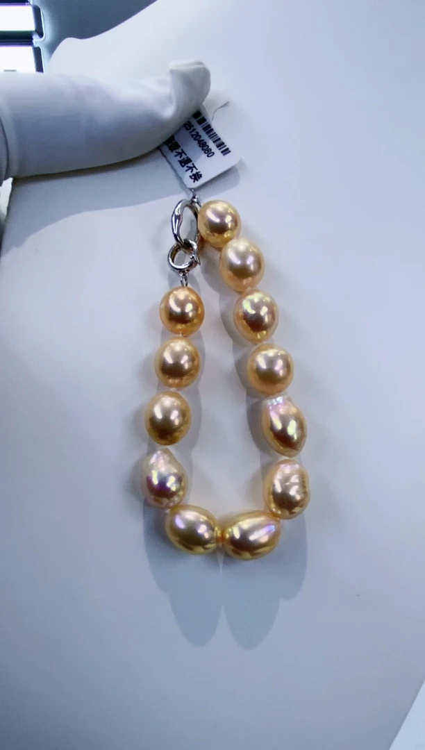 银S925镶嵌手链淡水珍珠Y淡水手链多样性发一