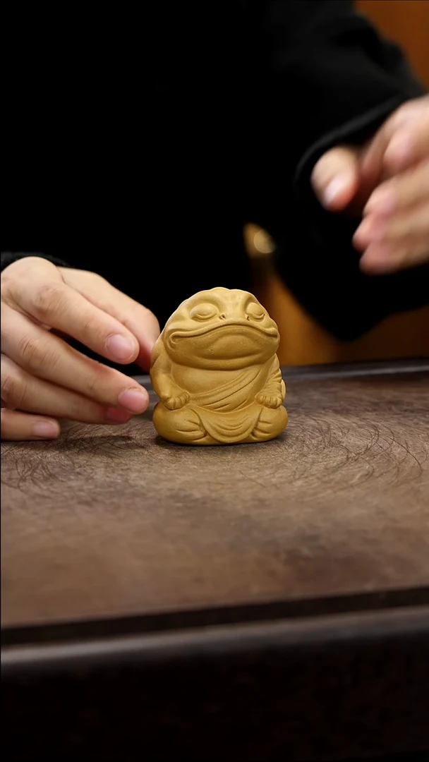 紫砂茶宠紫砂蟾仙