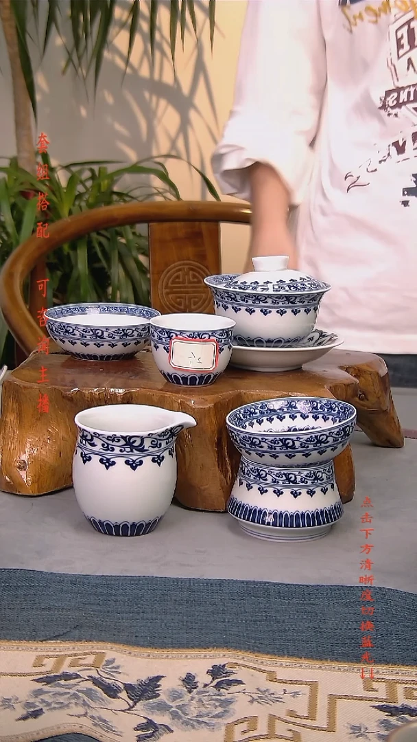 简装家用款6件套 白瓷陶瓷茶具