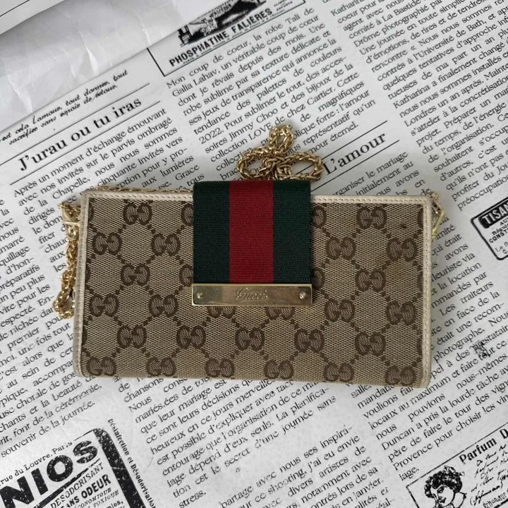 95新 GUCCI/古驰 老花红绿钱包/FYCZ06229514/9514