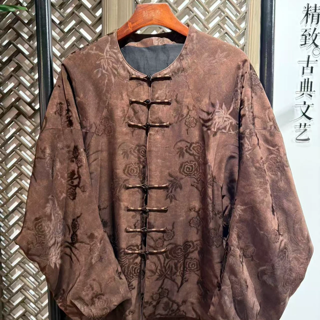 懿沉香草色染棉上衣