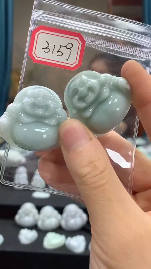 颈饰未镶嵌翡翠佛公 3159多样性发一件