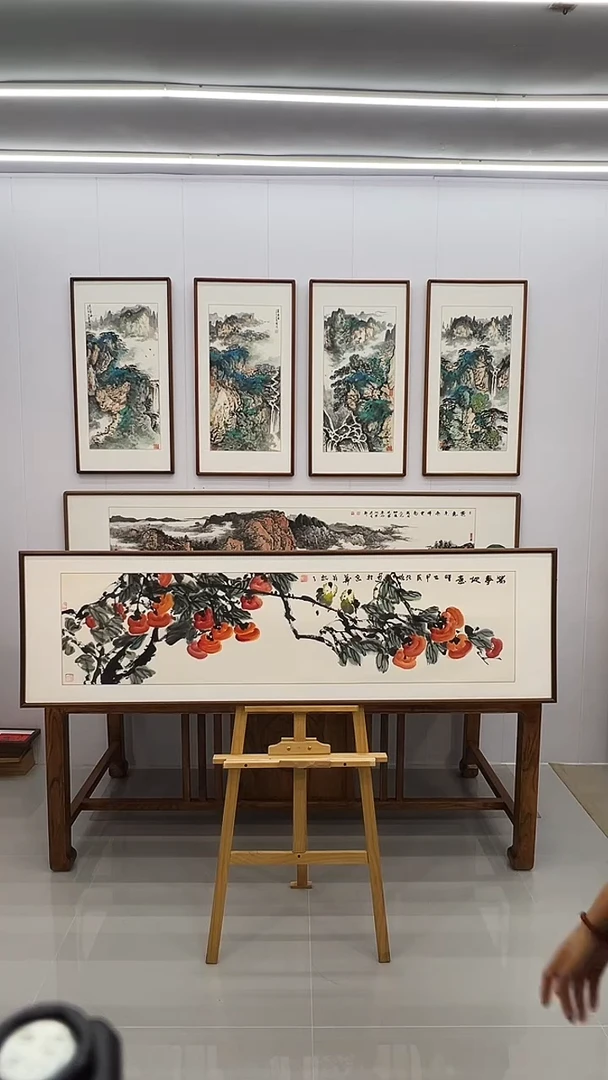 国画 汪琼  160*45 万事如意