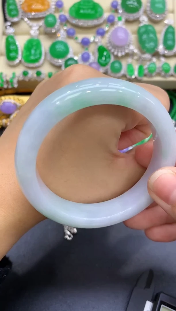 未镶嵌手镯翡翠147-中国好珍宝