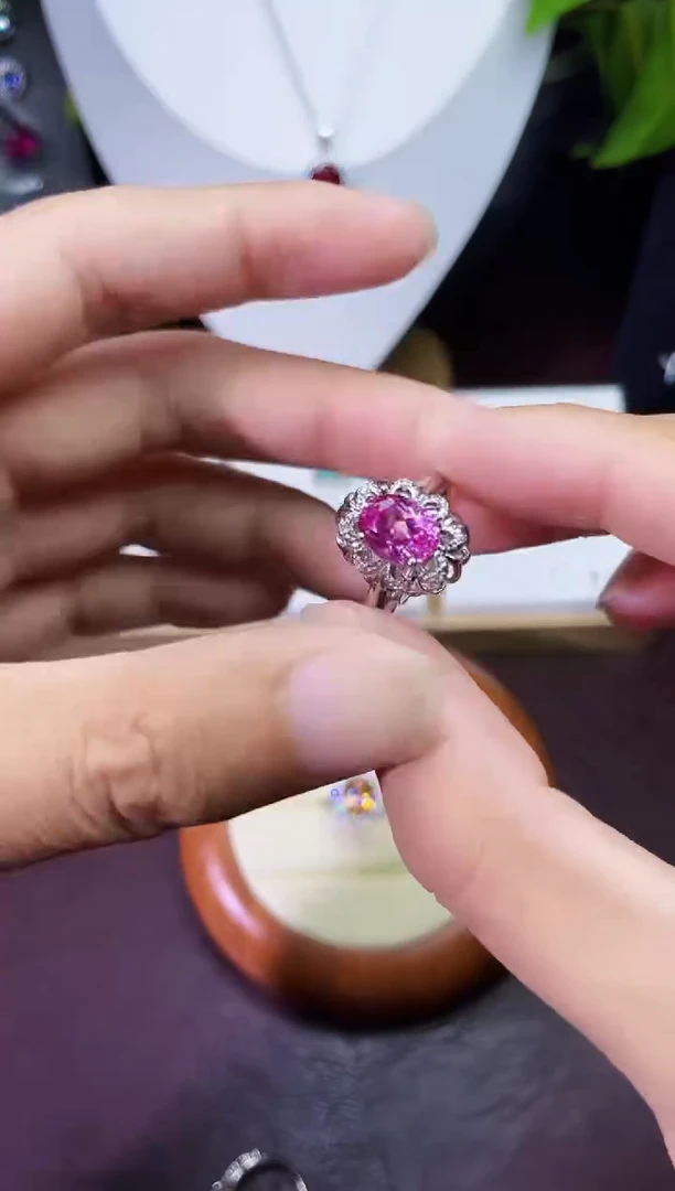 合金合成钻石粉宝戒指