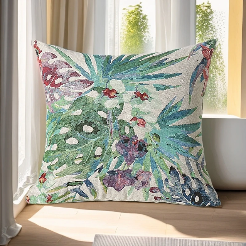 棉麻针织靠垫靠枕抱枕套北欧式装饰沙发卧室