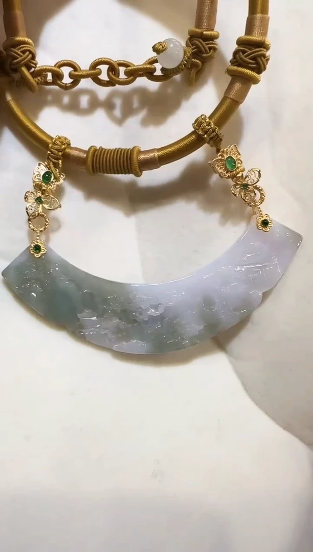 颈饰未镶嵌翡翠国风