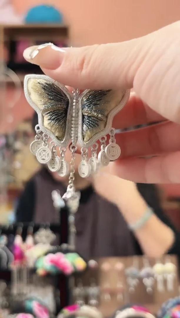 织绣艺枝独绣手工饰品230