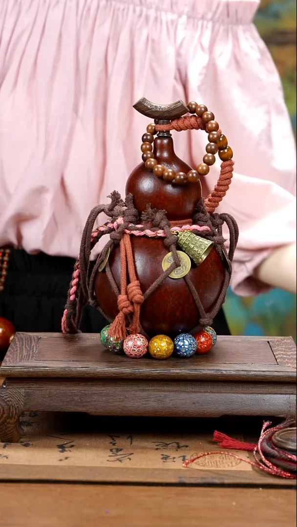 XK031网兜款葫芦不包手串+贡木手串