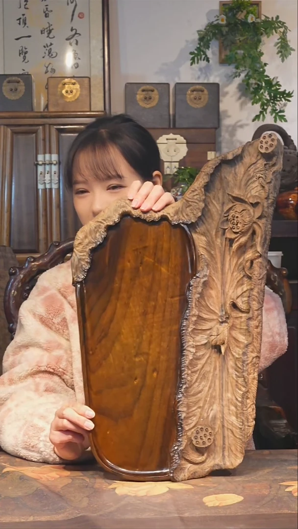 金丝楠小叶桢楠【61】纯手工精雕 整板整雕 满花干料茶盘