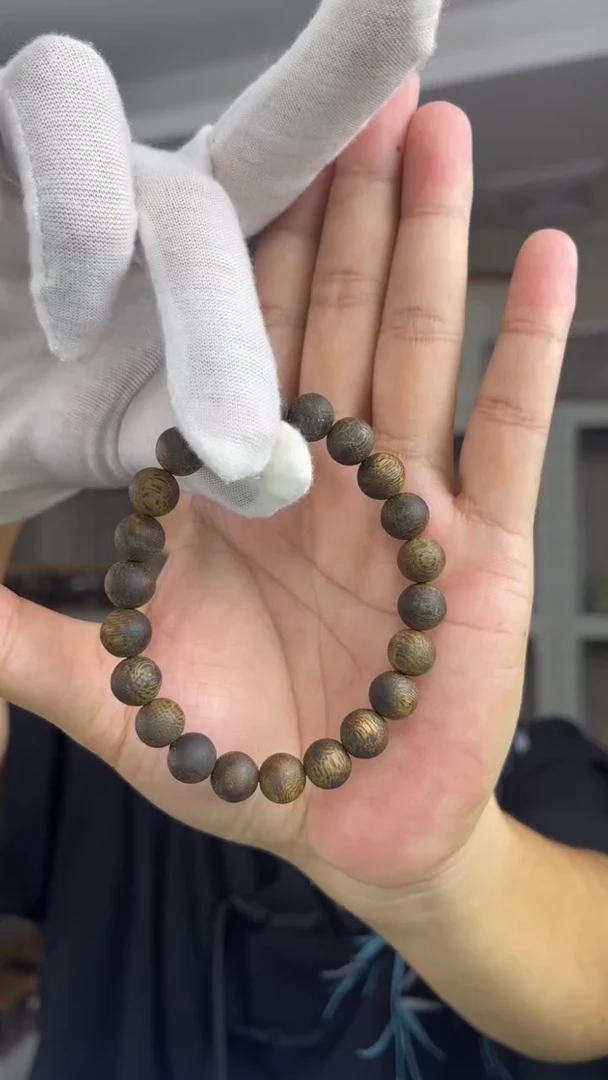 沉香手串沉香海南沉香0.9规格沉水级9克+