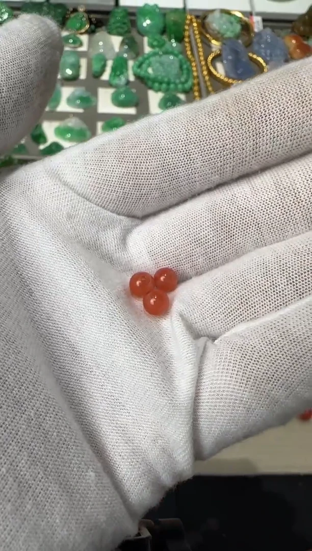 未镶嵌颈饰玛瑙/玉髓南红珠子