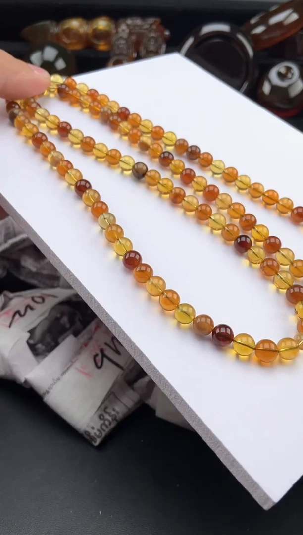 【闪购商品】琥珀手链未镶嵌多宝108项链【多样性发货其中一】