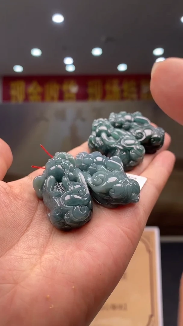 定制翡翠未镶嵌多样性发货【只发一对】*q7