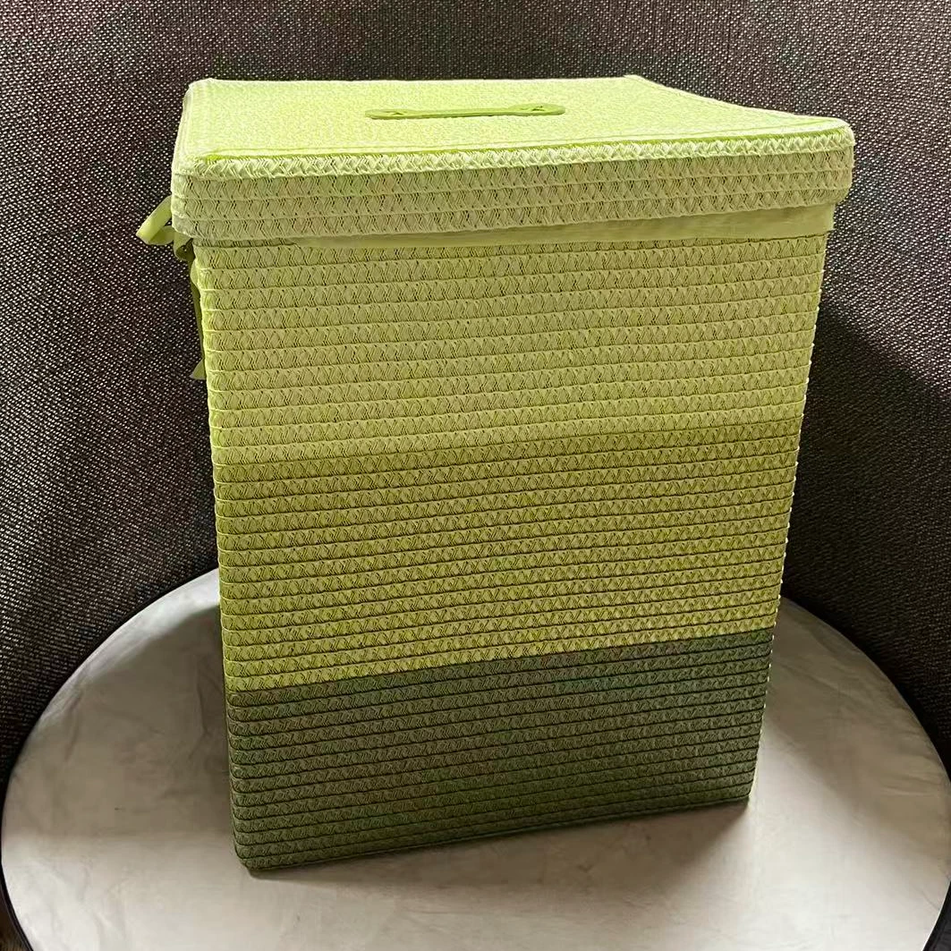 5749瑕疵款 长40宽40高50cm 编织收纳筐大容量脏衣筐玩具筐储物篮