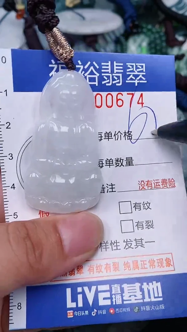 翡翠未镶嵌颈饰...0000674