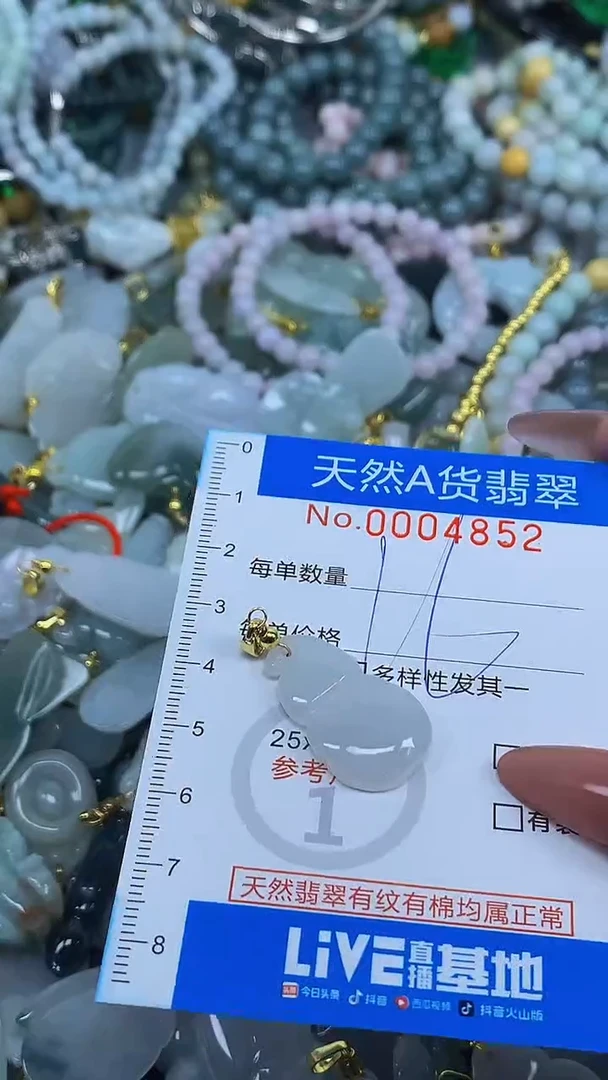 颈饰未镶嵌翡翠净货挂件-4852