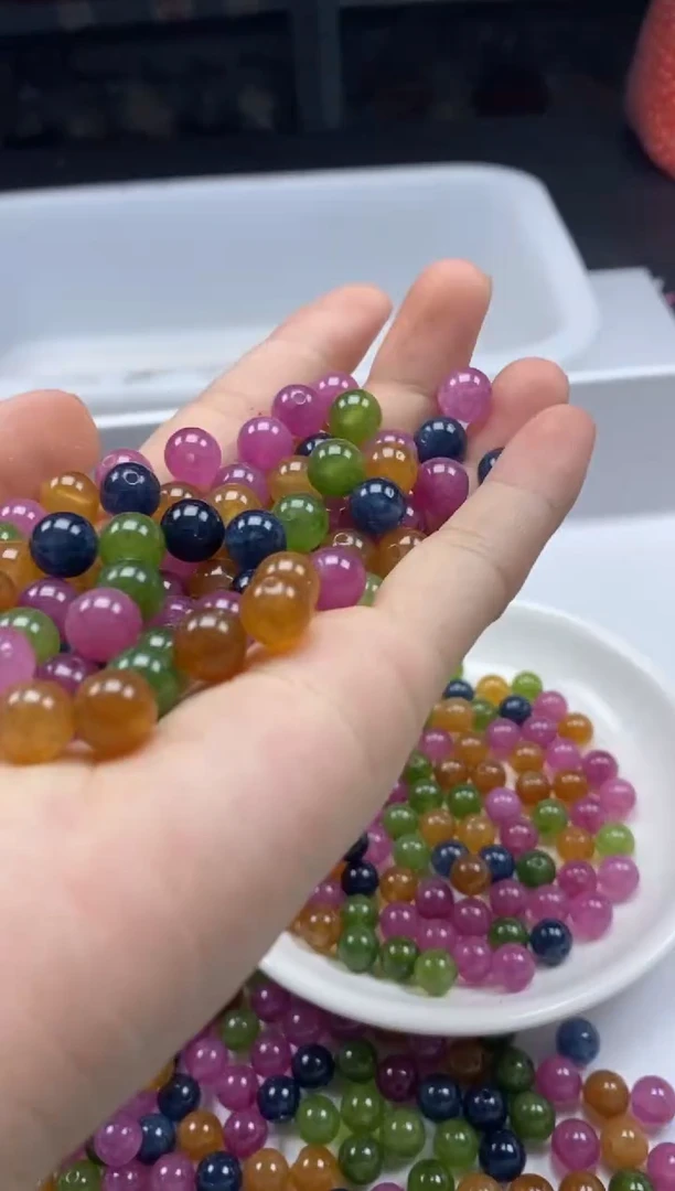 未镶嵌颈饰碧玺w22碧*玺8mm*30颗