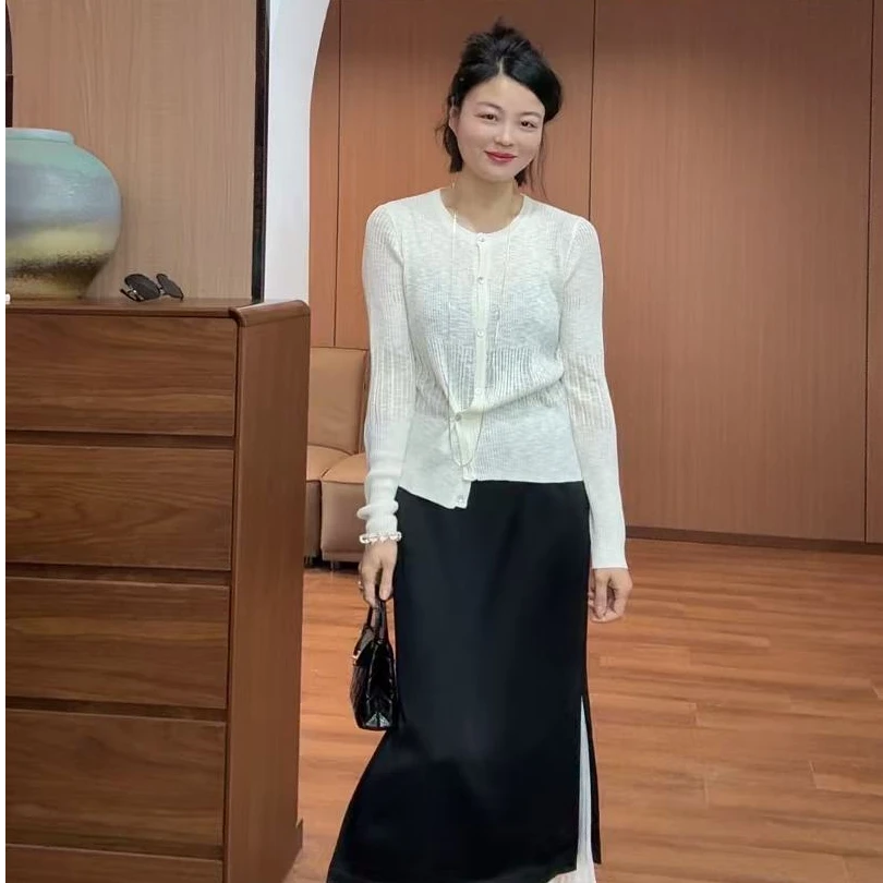 TANTAN 显瘦百搭纯色早春开衫965