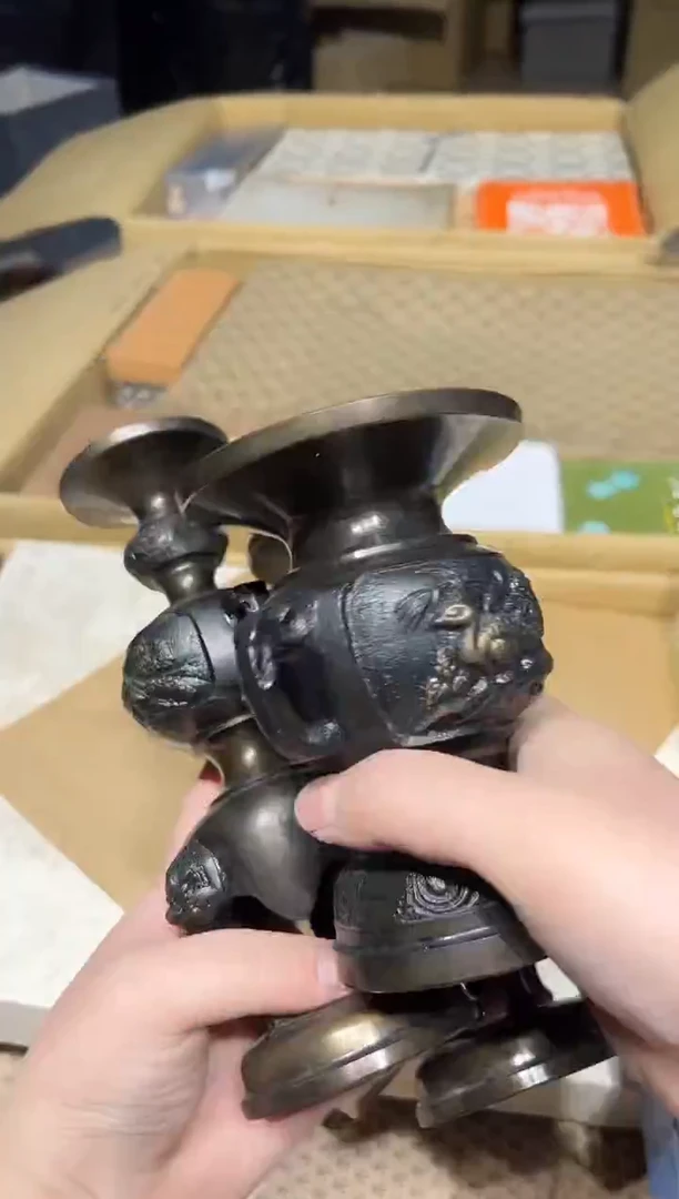 铜0102茶周边中古品工艺品