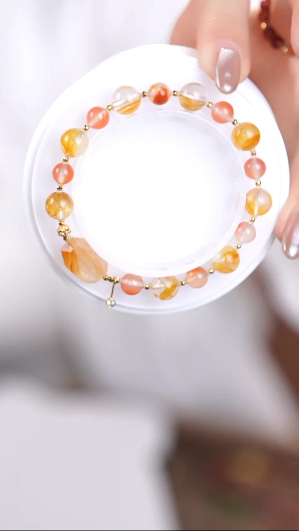 18K金镶嵌手串水晶@@@@@@@@@