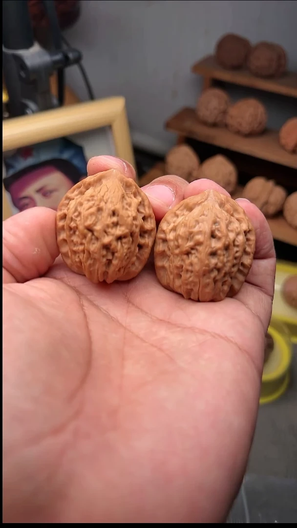 吊坠文玩核桃乾隆帽37骨质无敌