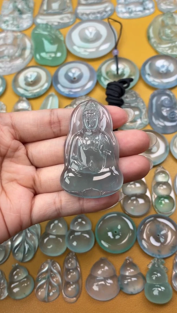 吊坠(不含链)未镶嵌翡翠75 素衣 54.5 33.4 5.5