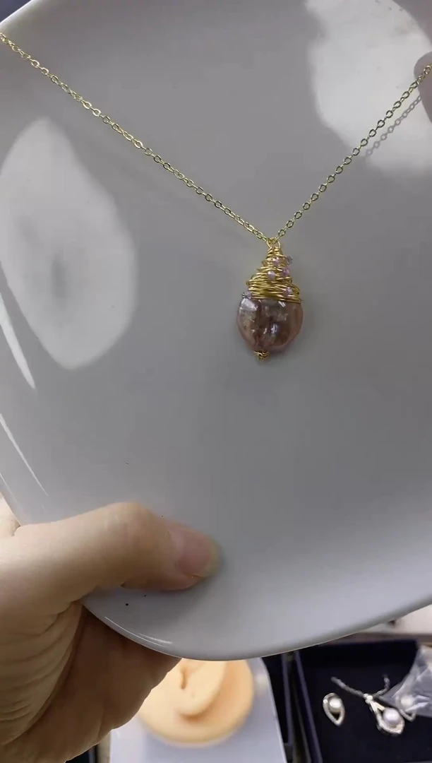 合金耳饰淡水珍珠237