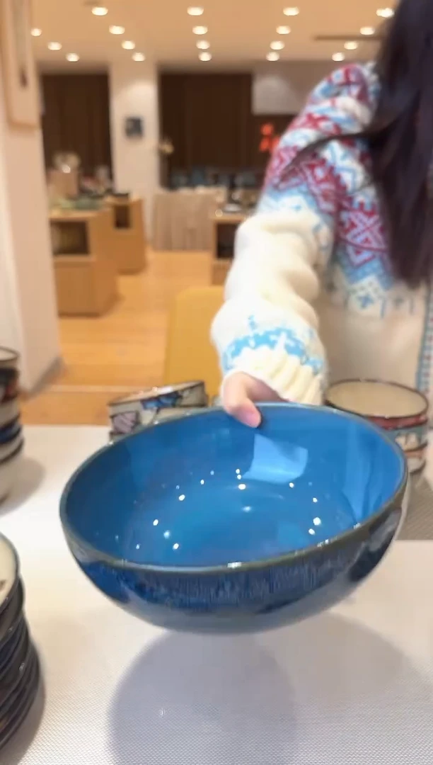 瓷片后**我蓝色7英寸盘2个