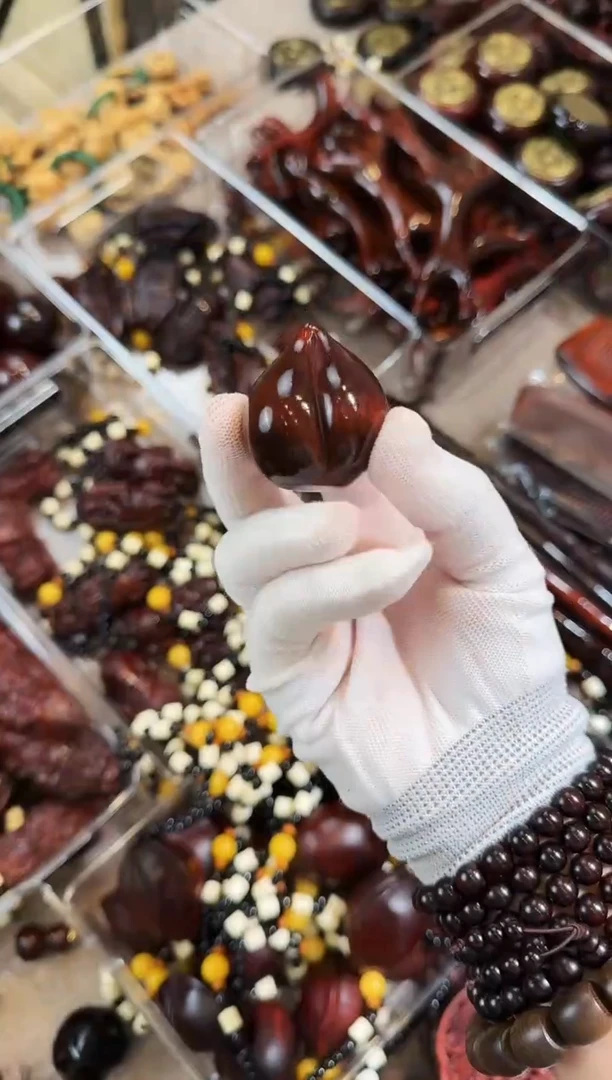 木质孤品桃子小摆件