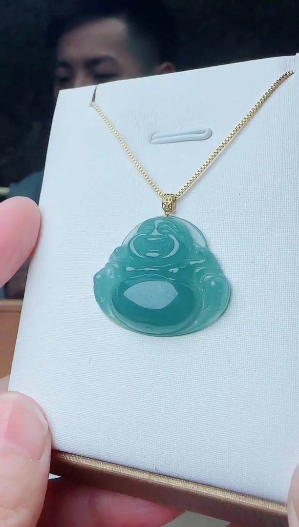 【闪购商品】翡翠吊坠(不含链)18K金镶嵌多样性随机发其一