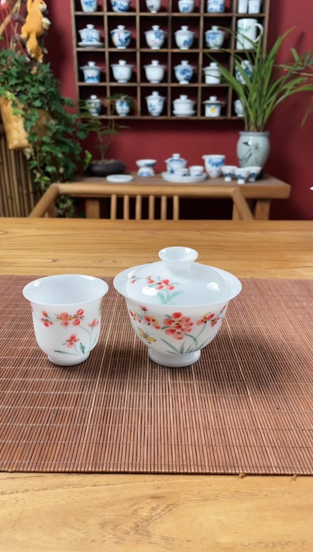 盖碗/杯盖碗/杯群芳斋闪购链接（以闪拍图片为准）
