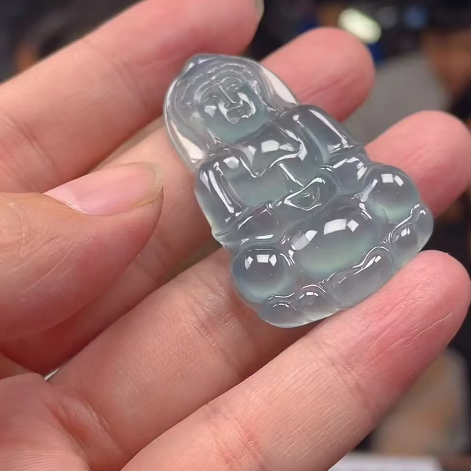 【玉经纶】182669/Q29-天然A货翡翠吊坠-多样性发其一