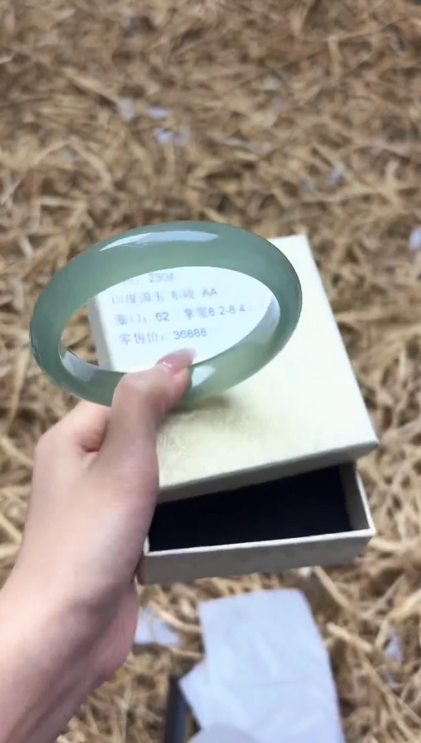 未镶嵌手镯石英质玉2304--圈口62