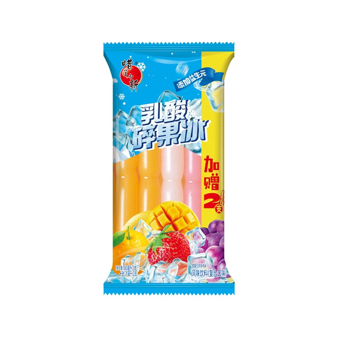 蜡笔小新乳酸混合口味碎冰冰10支