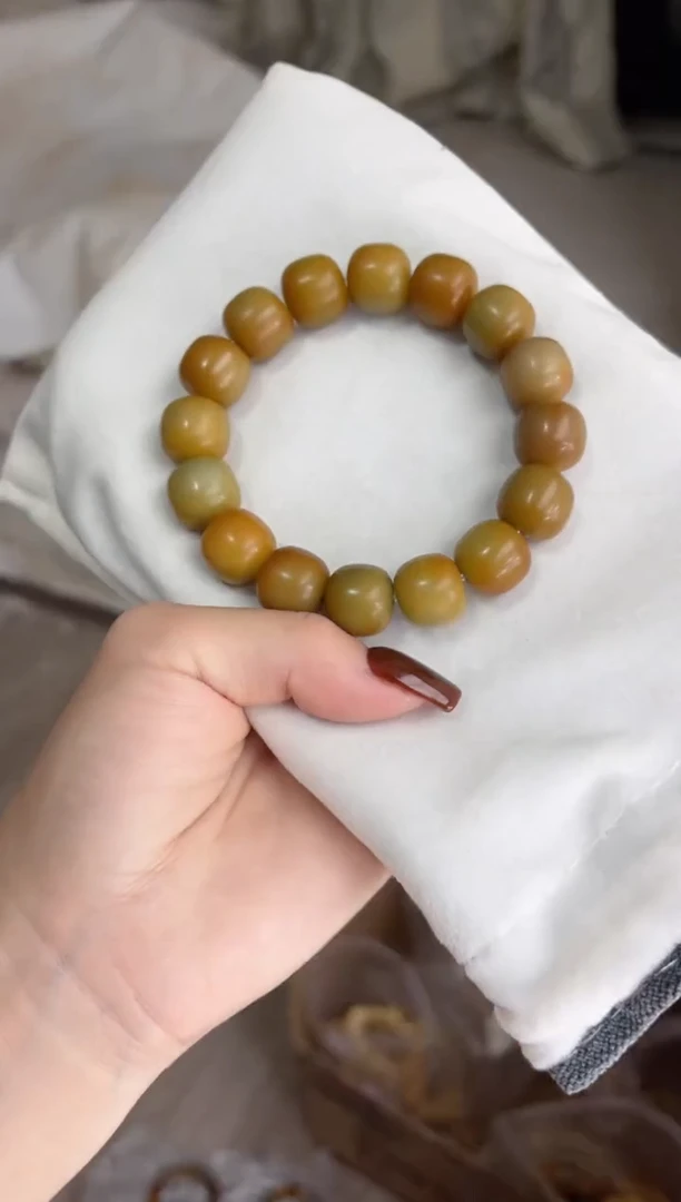 手串菩提根/象牙果f53干磨桶珠13*14mm手串