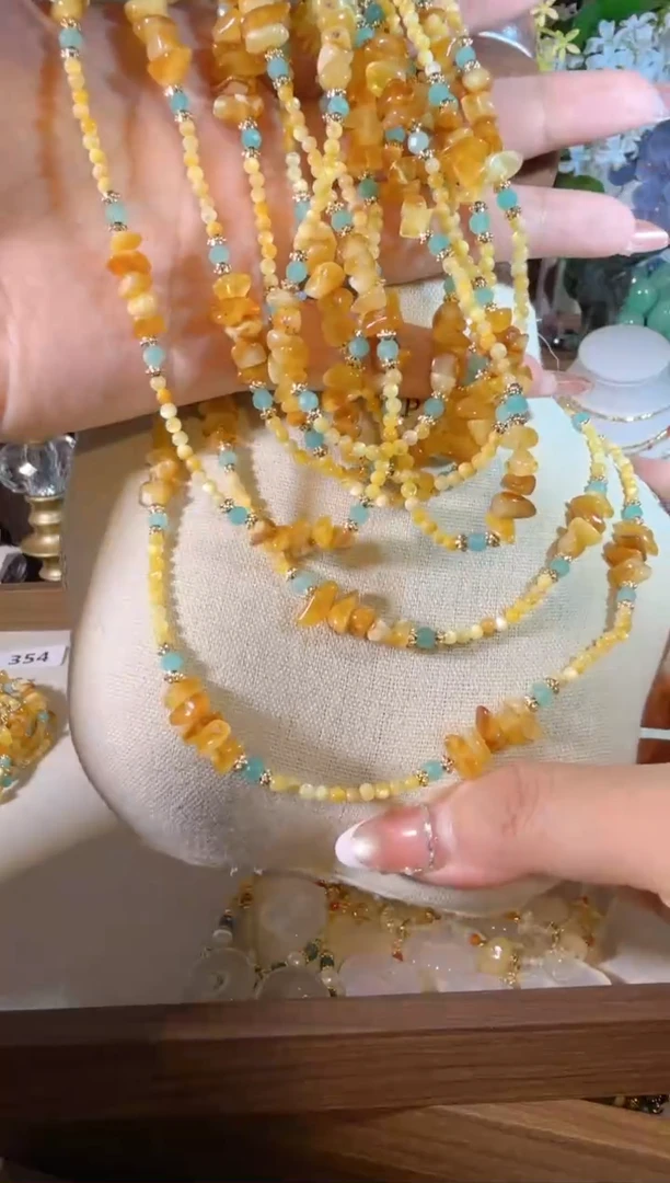 蜜蜡项链未镶嵌碎石 355