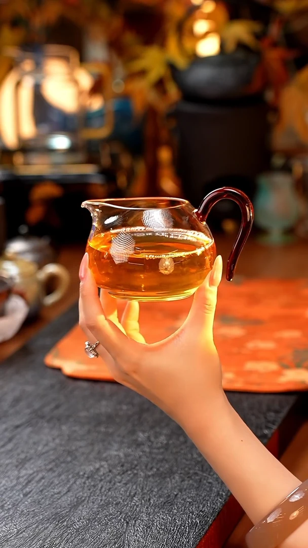 暗香疏影/晶彩锦文匀杯/琥珀
