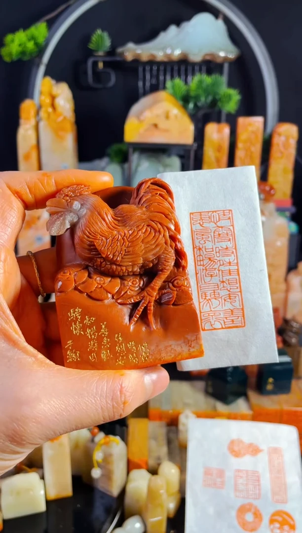 【闪购商品】老挝石印石手工篆刻《精品闲章》