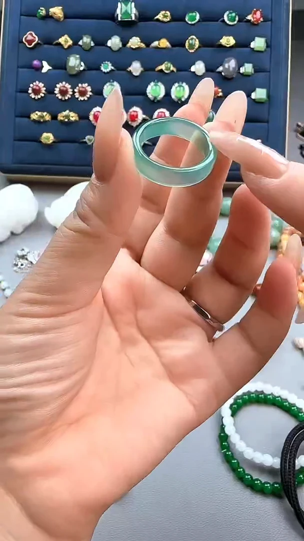 玛瑙/玉髓戒指未镶嵌多样性发货拍一发一