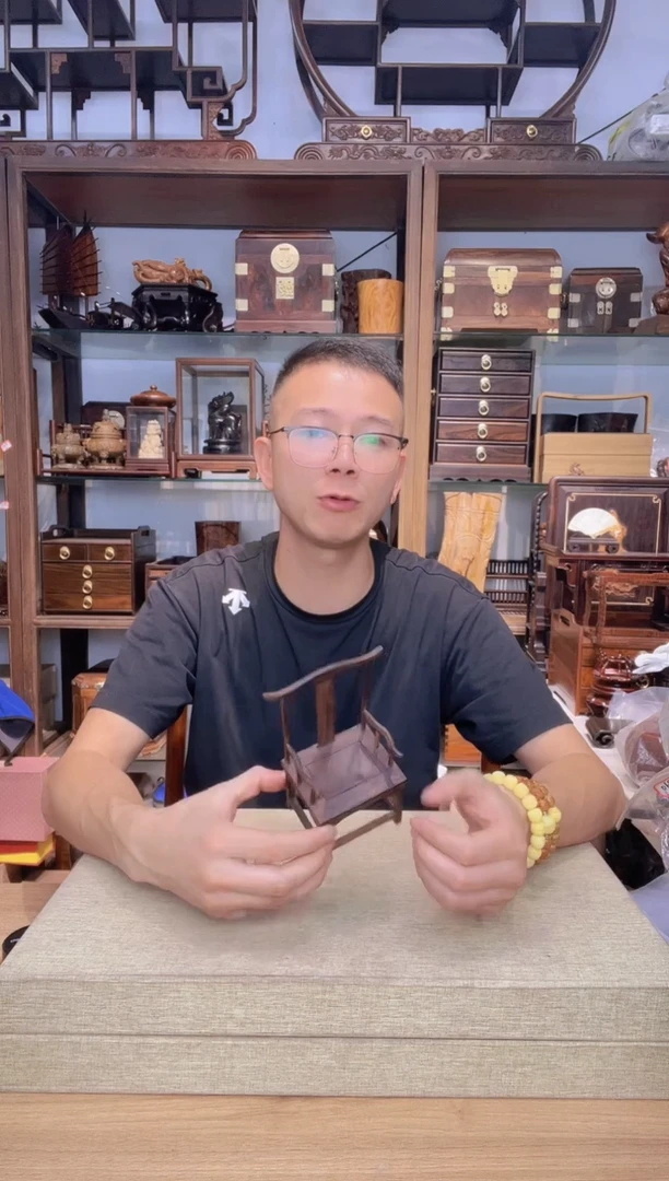 乌木类书架446小叶紫檀官帽椅摆件