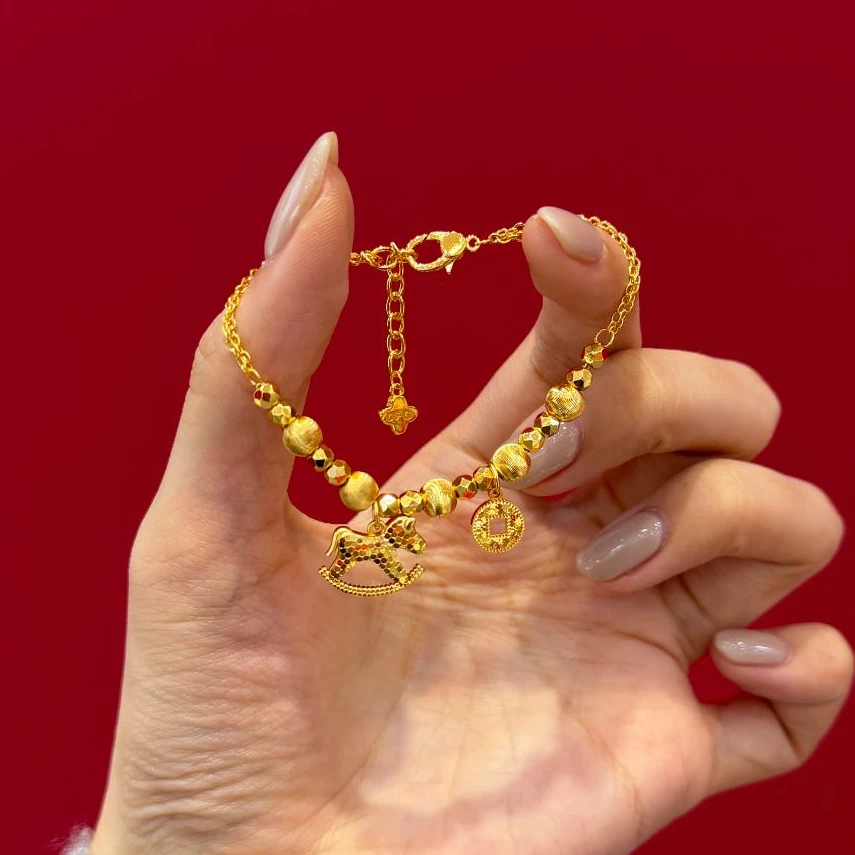 东方简珠宝 S3998 马上有钱小马手链