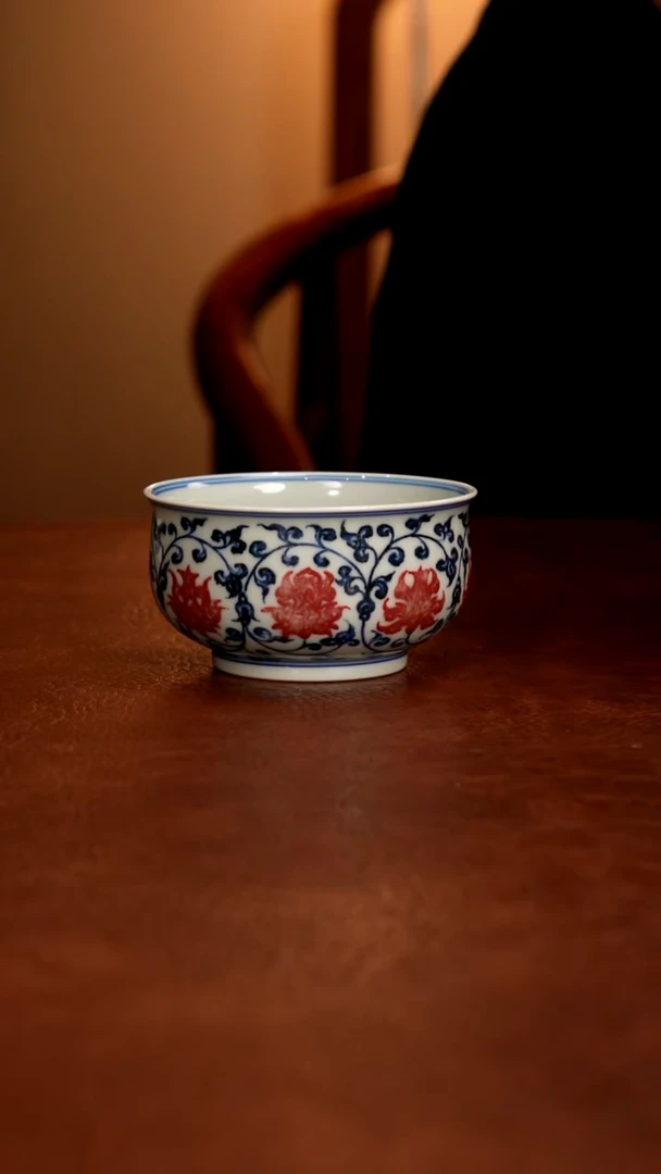 摆件陶景德镇瓷器，青花瓷手绘茶具~