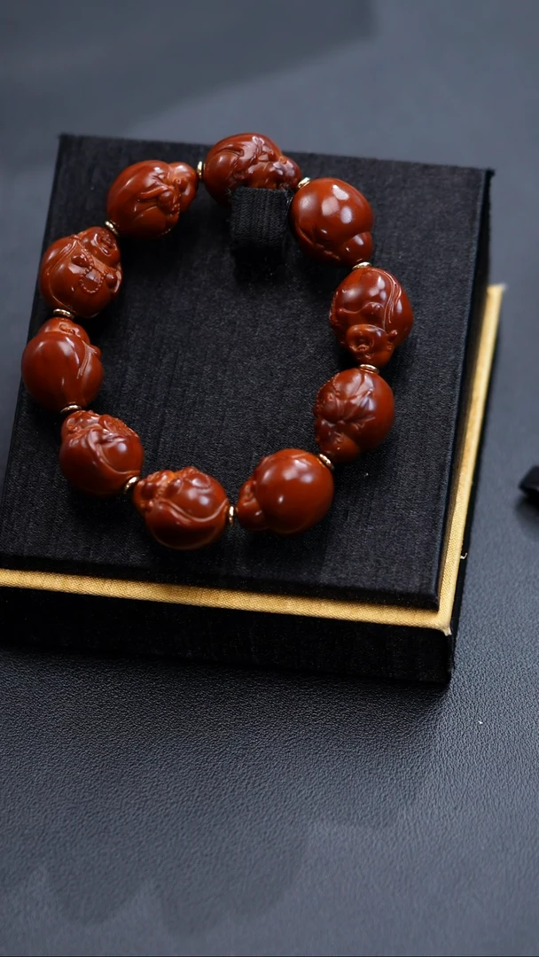 手串橄榄核心**痕包衣弥勒18