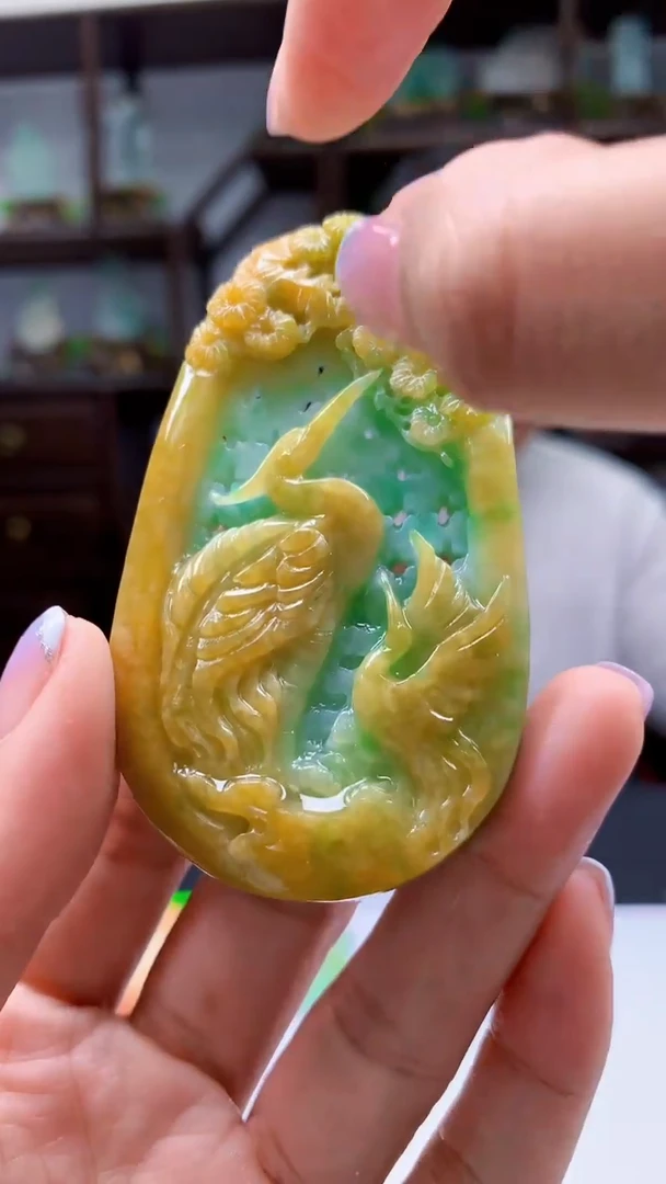 定制翡翠未镶嵌一*一1052jj-毛货挂件