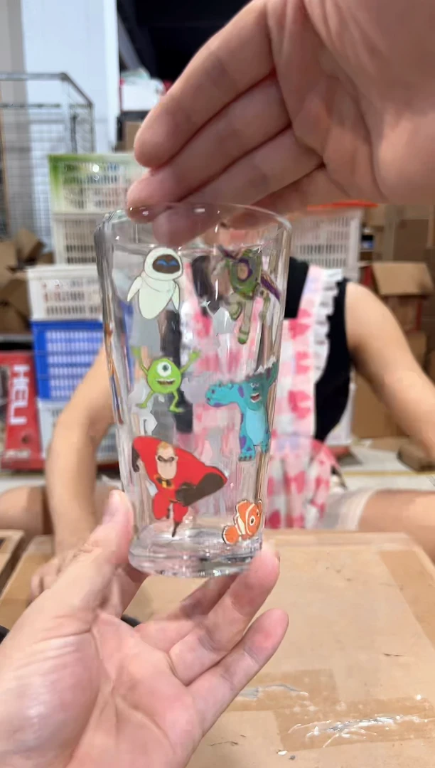 瓷片皮克斯合集玻璃水杯