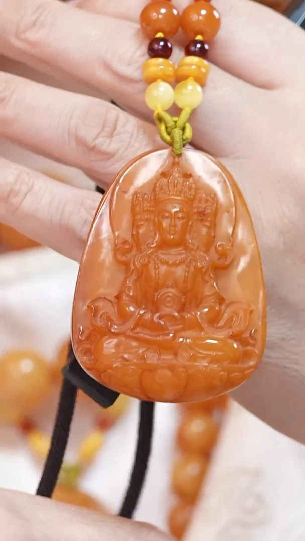 蜜蜡颈饰未镶嵌7771天然蜜蜡珠宝奇石云端妖孽全部保真