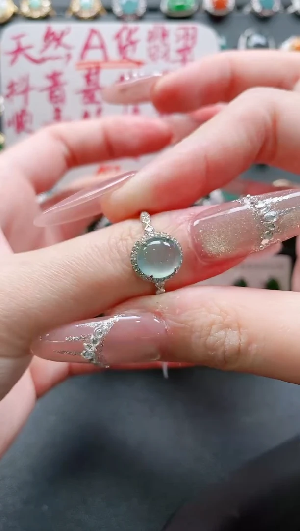 【闪购商品】翡翠戒指银S925镶嵌11111111