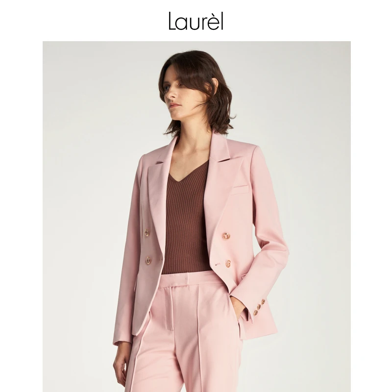 Laurel劳芮 春秋气质时尚简约休闲职装西装外套女 LWD321T00700东